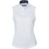 Dublin Womens Ria Sleeveless Competition Shirt - White / Navy
