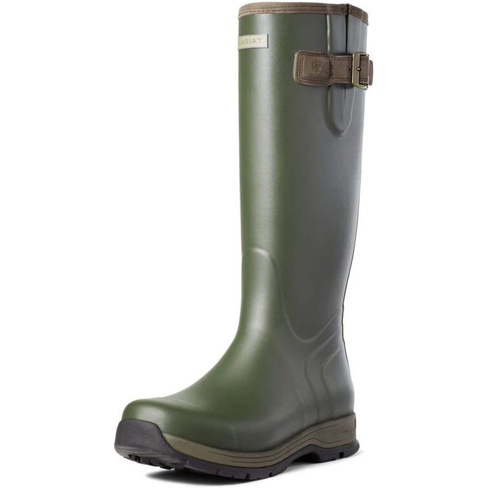 Ariat Mens Burford Insulated Wellington Boot - Olive Green 10035810 1 Ariat Mens Burford Insulated Wellington Boot - Olive Green 10035810