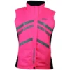 Weatherbeeta Unisex Reflective Lightweight Waterproof Vest Hi Vis Pink 1005268 Colour Pink