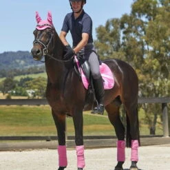 2022 Weatherbeeta Prime Marble Dressage Saddle Pad 1008703 - Pink Swirl Colour Pink Swirl -Ariat Shop 1008703000 PINKSWIRL 1008706000 PINKSWIRL 1008704000 PINKSWIRL WB Prime Marble DR Saddle Pad Fleece Bandage Ear Bonnet Image Null Hero.700x700