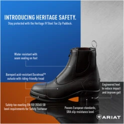 Ariat Womens Heritage IV Zip H2O Insulated Boots Black -Ariat Shop 1080x1080 Paddock SteelToe r6 th.700x700