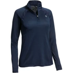 Ariat Womens Sunstopper 2.0 1/4 Zip Base Layer Top - Navy Colour Navy -Ariat Shop 1598 202220Ariat20Womens20Sunstopper202.0201420Zip20Base20Layer20Top201003935320 20Navy20Product.700x700