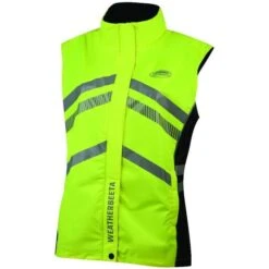 Weatherbeeta Reflective Lightweight Waterproof Vest Hi Vis Yellow 1005268 Colour Yellow