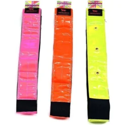 2022 Equisafety Reflective LED Flashing Riding Hat Band LEDHB - Red / Orange Colour Red/Orange