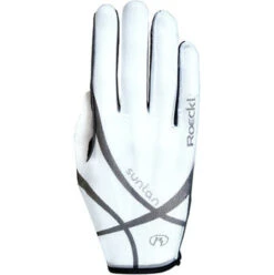 2022 Roeckl Laila Riding Gloves 3302-001 - White Colour White