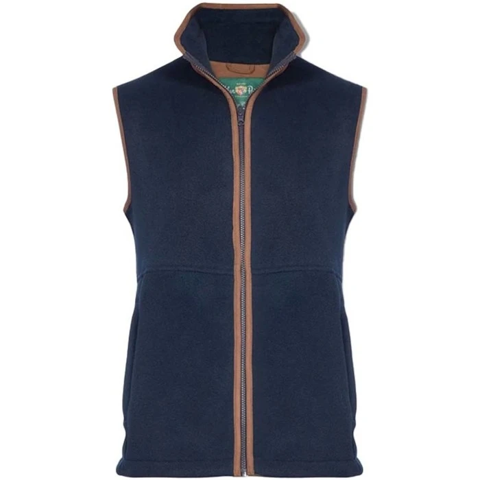2022 Alan Paine Mens Aylsham Fleece Gilet AYLGWCT - Navy 1 2022 Alan Paine Mens Aylsham Fleece Gilet AYLGWCT - Navy