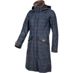 2022 Baleno Womens Twyford Jacket 924BB8MDTZ75 - Check Navy