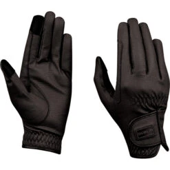 2022 Dublin Everyday Touch Screen Compatible Riding Gloves 10030350 - Black Colour Black