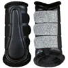 2022 HKM Sparkle Brushing Boots 13345 - Black / Silver