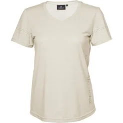 2022 Mountain Horse Womens Tyra Tech Top 4474103003 - Beige Melange