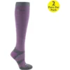 2022 Woof Wear Long Bamboo Waffle Riding Socks WW0017 - Lilac / Grey Colour Lilac / Grey