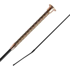 2022 Woof Wear Twisted Dressage Whip WH0002 - Cappuccino Colour Cappuccino