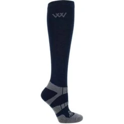 2022 Woof Wear Winter Riding Sock WW0015 - Navy / Grey Colour Navy/Grey