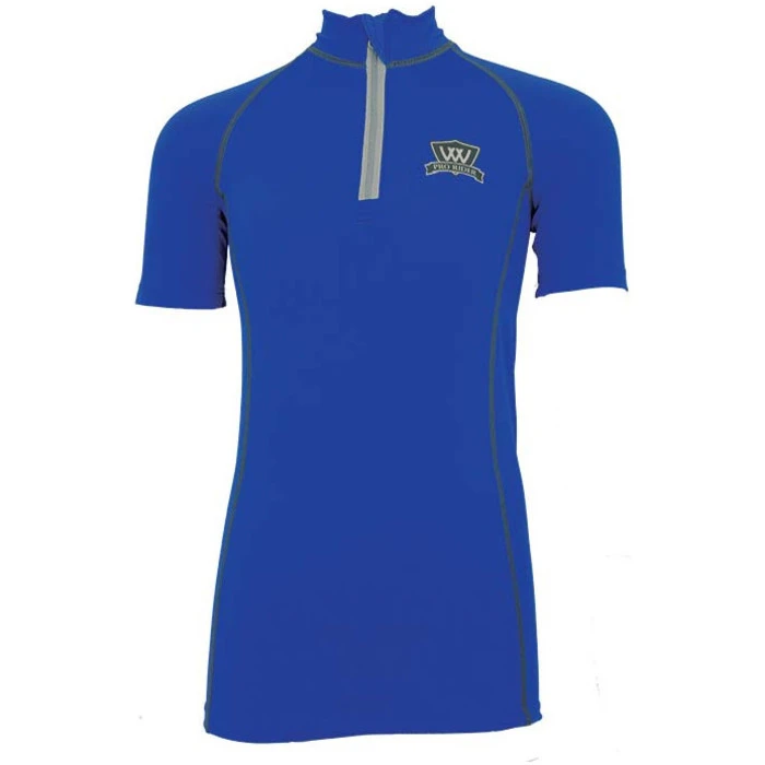 2022 Woof Wear Young Rider Short Sleve Riding Shirt WA0007 - Electric Blue Colour Electric Blue 1 2022 Woof Wear Young Rider Short Sleve Riding Shirt WA0007 - Electric Blue Colour Electric Blue