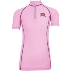 2022 Woof Wear Young Rider Short Sleve Riding Shirt WA0007 - Lilac Colour Lilac