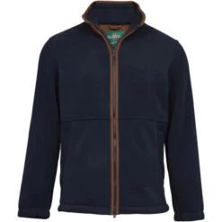 2023 Alan Paine Mens Aylsham Fleece Jacket AYLGJKT - Dark Navy