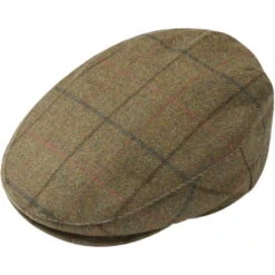 2023 Alan Paine Mens Combrook Tweed Flat Cap COMGCAP - Thyme Colour Thymw