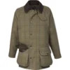 2023 Alan Paine Mens Rutland Tweed Waterproof Shotting Coat RUTGCOT - Dark Moss Colour Dark Moss