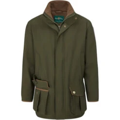 2023 Alan Paine Mens Stancombe Waterproof Shooting Coat STNGCOT - Olive