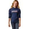 2023 Ariat Junior 3D Logo 2.0 Hoodie 10043381 - Navy / Red