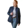 2023 Ariat Womens Woodside Jacket 10046060 - Navy Colour Navy