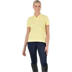 2023 Dublin Womens Lily Cap Sleeve Polo Shirt 1000385183 - Butter Colour Butter