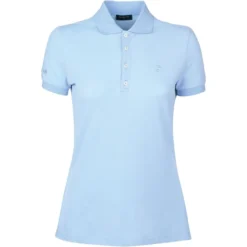 2023 Dublin Womens Lily Cap Sleeve Polo Shirt 1000385183 - Ice Blue Colour Ice Blue