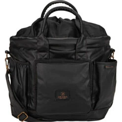 2023 Eskadron Platinum Faux Leather Accessories Bag 351039561290 - Black