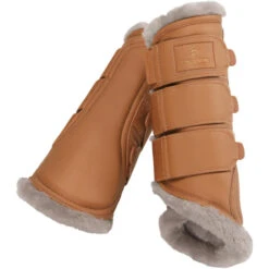 2023 Eskadron Platinum Faux Leather Tendon Boots 555039853290 - Cognac Colour Cognac