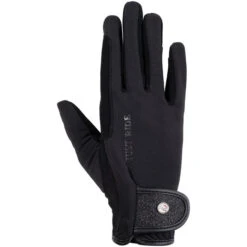 2023 HKM Womens Ruby Riding Gloves 14321 - Black