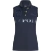 2023 HV Polo Womens Favouritas Sleeveless Polo Shirt 403093416 - Navy Metallic
