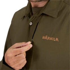 2023 Harkila Mens Trail Long Sleeve Shirt 140112229 - Willow Green -Ariat Shop 202320Harkila20Mens20Trail20Long20Sleeve20Shirt2014011222920 20Willow20Green20Close20Up202.700x700