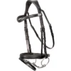 2023 Henry James Saddlery Comfort Flash Bridle HJ-BR-02 - Black Colour Black