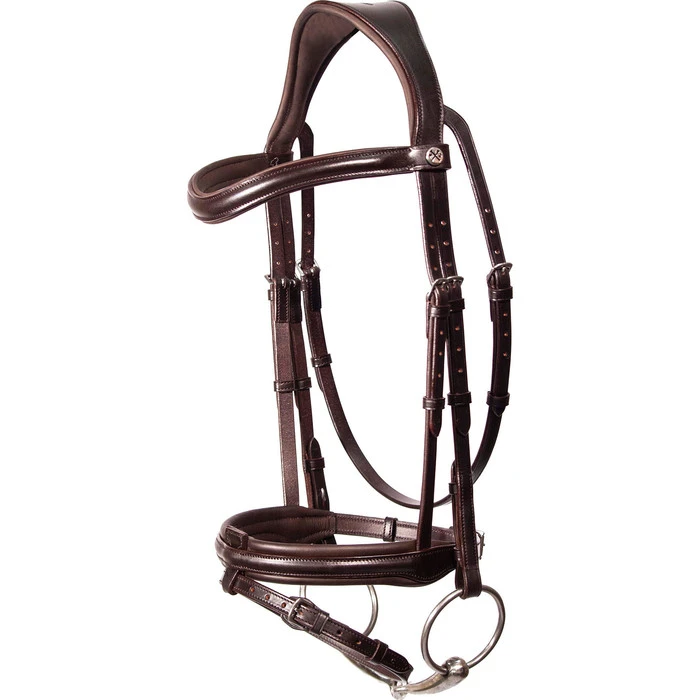 2023 Henry James Saddlery Comfort Flash Bridle HJ-BR-02 - Havana Brown Colour Havana Brown 1 2023 Henry James Saddlery Comfort Flash Bridle HJ-BR-02 - Havana Brown Colour Havana Brown