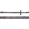 2023 Henry James Saddlery Small Pimple Hybrid Rubber Reins With Leather Stoppers RR6 - Black Colour Black