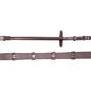2023 Henry James Saddlery Xtreme Eventer Hybrid Rubber Reins With Leather Stoppers RR7 - Havana Brown Colour Havana Brown