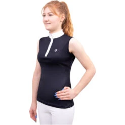 2023 Hy Equestrian Womens Sophia Sleeveless Show Shirt 3666 - Rich Navy