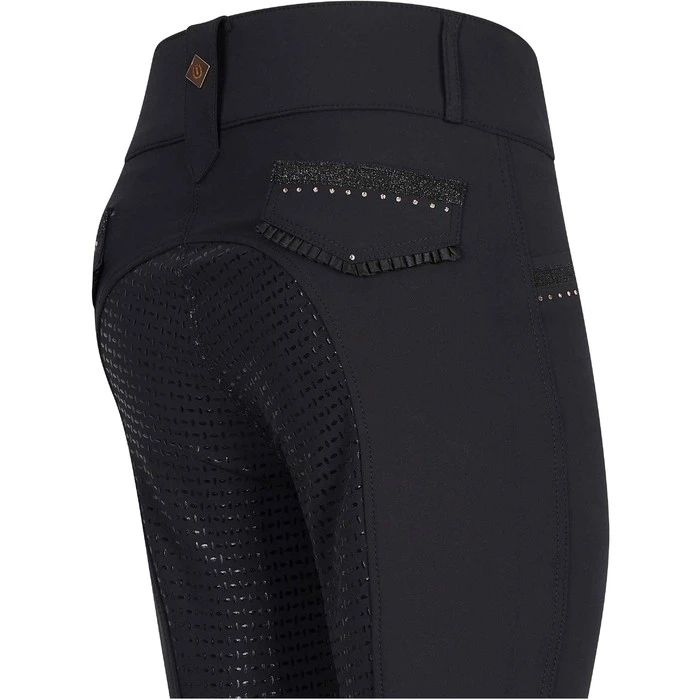 2023 Imperial Riding Womens Diva Capone Full Grip Riding Breeches KL4123003 - Black / Rose Gold Colour Black/Rose Gold 3 2023 Imperial Riding Womens Diva Capone Full Grip Riding Breeches KL4123003 - Black / Rose Gold Colour Black/Rose Gold - Image 3