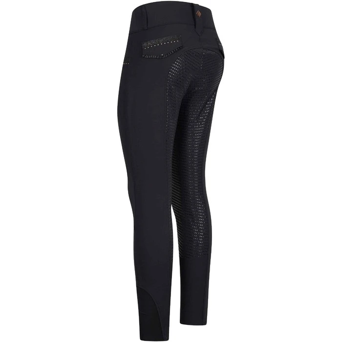 2023 Imperial Riding Womens Diva Capone Full Grip Riding Breeches KL4123003 - Black / Rose Gold Colour Black/Rose Gold 2 2023 Imperial Riding Womens Diva Capone Full Grip Riding Breeches KL4123003 - Black / Rose Gold Colour Black/Rose Gold - Image 2
