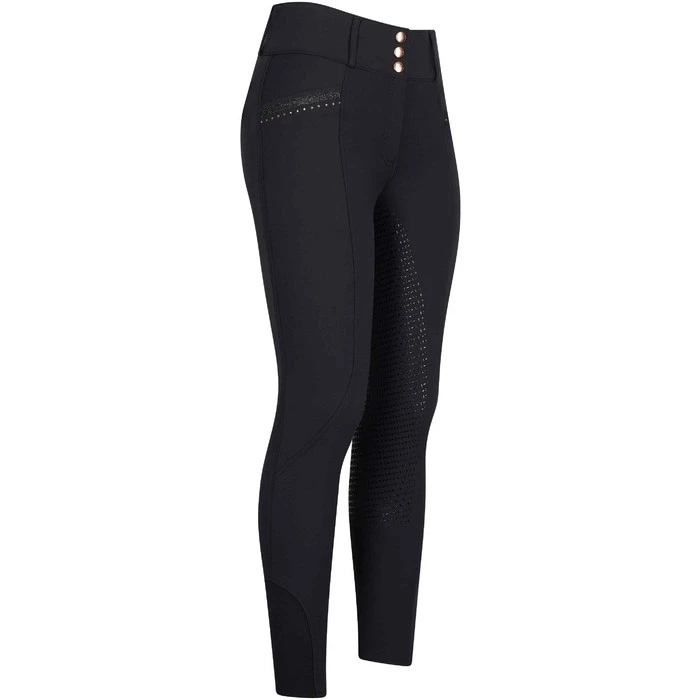2023 Imperial Riding Womens Diva Capone Full Grip Riding Breeches KL4123003 - Black / Rose Gold Colour Black/Rose Gold 1 2023 Imperial Riding Womens Diva Capone Full Grip Riding Breeches KL4123003 - Black / Rose Gold Colour Black/Rose Gold
