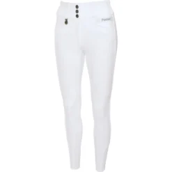 2023 Pikeur Womens Candela McCrown Breeches 141877 479 - White