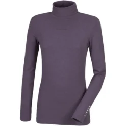 2023 Pikeur Womens Rollneck Top 430000 - Blueberry Melange Colour Blueberry Melange