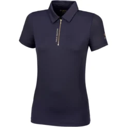 2023 Pikeur Womens Venya Polo Top 321700 204 - Nightblue