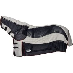 2023 Weatherbeeta Breeze With Surcingle IV Combo Neck 10183790 - White / Navy / Red Colour White / Navy / Red