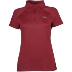 2023 Weatherbeeta Womens Prime Short Sleeve Top 101906000 - Maroon Colour Maroon