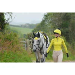 2022 Woof Wear Performance Riding Shirt WA0001 - Sunshine Yellow Colour Sunshine Yellow -Ariat Shop 2861 DSC 02711.700x700