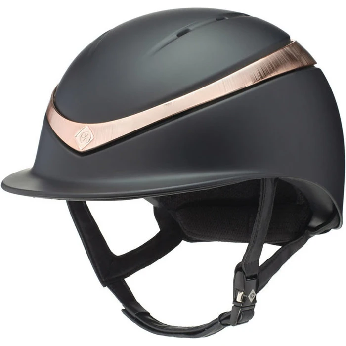 Charles Owen Halo Helmet & Free Headband HALOBRG - Black / Rose Gold 1 Charles Owen Halo Helmet & Free Headband HALOBRG - Black / Rose Gold