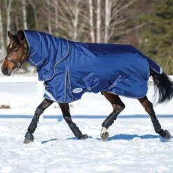Weatherbeeta Comfitec Ultra Tough II Medium-Lite Detatch-A-Neck Rug - Blue / Charcoal -Ariat Shop 3841 3841 4.700x700