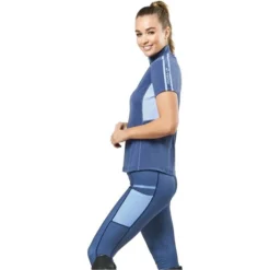 2022 Dublin Womens Blaze 1/4 Zip Short Sleeve Tech Training Top 1004076061 - Navy -Ariat Shop 3973 202220Dublin20Womens20Blaze201420Zip20Short20Sleeve20Tech20Training20Top20Navy 4.700x700