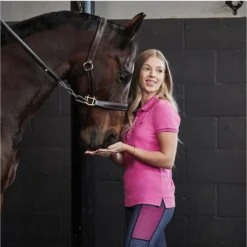 2022 Dublin Womens Lily Cap Sleeve Polo 1000385 - Red Violet Colour Red Violet -Ariat Shop 3975 202220Dublin20Womens20Lily20Cap20Sleeve20Polo20Red20Violet LS.700x700